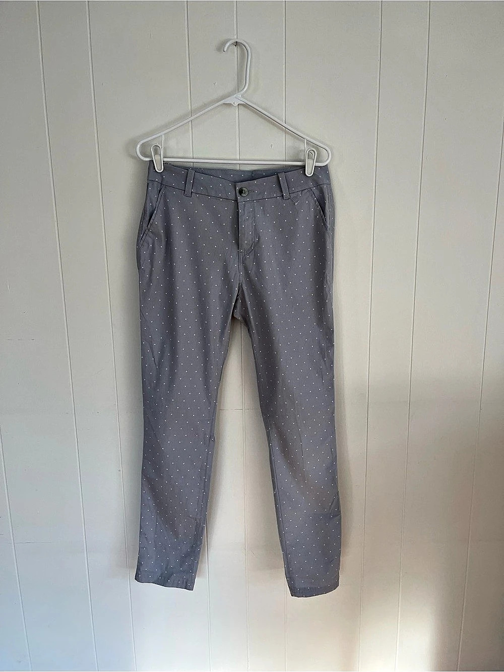Columbia PFG Women's Light Blue Polka Dot Pants Size 8